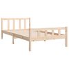 vidaXL Bedframe massief hout 100x200 cm