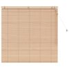 vidaXL Venetiaanse jaloezie Eiken Look 130 x 130 cm 35 mm