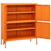 vidaXL Opbergkast 80x35x101,5 cm staal oranje