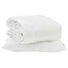 vidaXL Zomer Dekbed met kussen 2 pcs Wit Microvezel