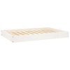 vidaXL Hondenmand 91,5x64x9 cm massief grenenhout wit