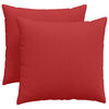 vidaXL Sofa Kussens 2 st Stof Rood 50 x 50 cm