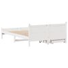 vidaXL Bedframe zonder matras massief grenenhout wit 120x200 cm