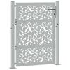 vidaXL Poort met bladontwerp 100x125 cm weervast staal