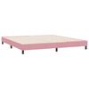 vidaXL Bedframe zonder matras 180x210 cm fluweel roze