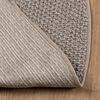 vidaXL Vloerkleden Rond LUGO Taupe &Oslash; 120 CM Polyester