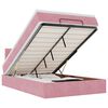 vidaXL Ottoman bed met matras 120x200cm fluweel roze