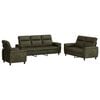 vidaXL Bankstel 3 pcs Legergroen Nep Suede Leer