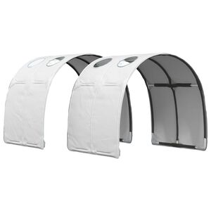 vidaXL Bedtunnel 2 st Wit Polyester