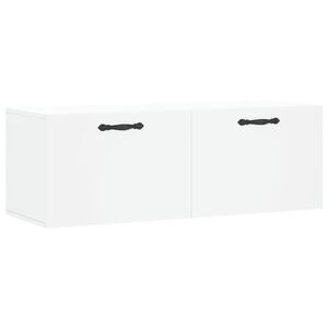 vidaXL Wandkast 100x36,5x35 cm bewerkt hout wit