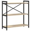 vidaXL Boekenkast 80 x 30 x 85 cm Bewerkt hout Sonoma Eiken