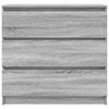 vidaXL Dressoir 80x35x76 cm spaanplaat grijs sonoma