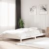 vidaXL Bed stapelbaar 90x190 cm massief grenenhout wit