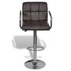 vidaXL Barstoelen 2 st kunstleer bruin