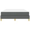 vidaXL Boxspringbed met matras Donkergrijs 140 x 200 cm Stof