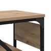 vidaXL Consoletafel Artisan Eiken 75x30x75cm Bewerkt hout