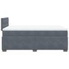 vidaXL Boxspring met matras fluweel donkergrijs 120x190 cm