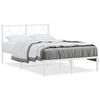 vidaXL Bedframe met hoofdbord metaal wit 120x190 cm