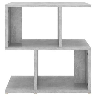 vidaXL Nachtkastje 50x30x51,5 cm bewerkt hout betongrijs