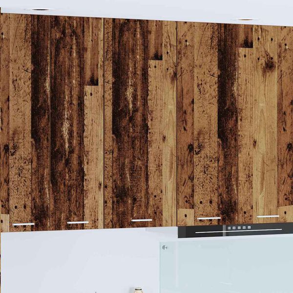 vidaXL Hangkast met opslag Oudhout 40 x 31 x 100 cm Bewerkt hout