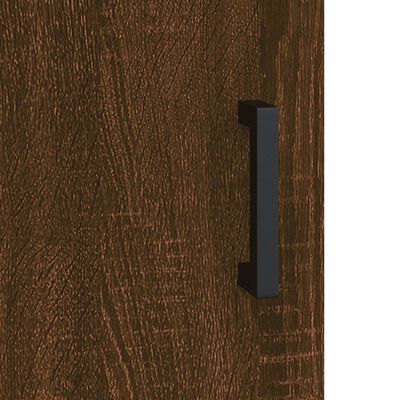 vidaXL Hoge kast 69,5x31x115 cm bewerkt hout bruin eikenkleur