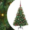 vidaXL Kunstmatige Inklapbare Kerstboom Groen 120 cm PE en PVC