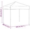 vidaXL Partytent inklapbaar 2x2 m blauw