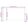 vidaXL Tuinscherm uittrekbaar 140x300 cm rood