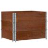 vidaXL Plantenbak 80x60 cm massief grenenhout bruin