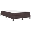 vidaXL Boxspringbed met matras Donkerbruin 120 x 200 cm Stof