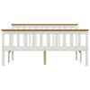 vidaXL Bedframe met 4 lades massief grenenhout wit 140x200 cm