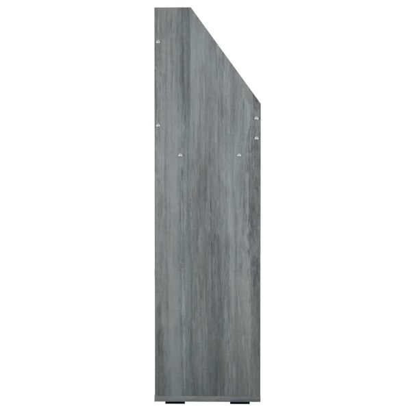 vidaXL Kindertijdschriftenrek 71x30x114 cm bewerkt hout betongrijs