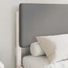 vidaXL Bedframe met Gevoerd Hoofdgedeelte Lichtgrijs 120 x 190 cm