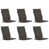 vidaXL Kussen voor stoel met hoge rug GEMERT 6 st 100% Polyester
