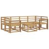 vidaXL Buiten bankenset 7 pcs Wit 59 x 59 x 37 cm Massief Acaciahout