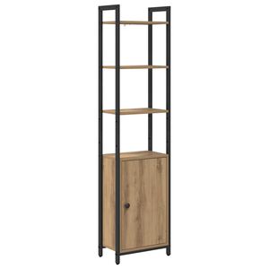 vidaXL Boekenkast 6-laags 40 x 24 x 161 cm Bewerkt hout Artisan Eiken