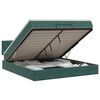vidaXL Ottoman bed met matras Donkergroen 140 x 190 cm Fluweel