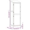 vidaXL Tuinschuur 55x52x174,5 cm massief vurenhout bruin