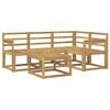 vidaXL Buiten bankenset 5 pcs Wit 59 x 59 x 37 cm Massief Acaciahout
