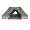 vidaXL Familie Tipi Tent met dak Groen 680 x 430 x 270 cm