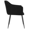 vidaXL Eetkamerstoelen 2 st fluweel zwart
