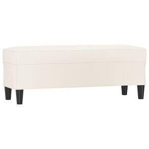 vidaXL Bankje 100x35x41 cm kunstleer cr&egrave;mekleurig