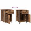 vidaXL Nachtkastje met lade 2 pcs Oudhout 40 x 42 x 60 cm Bewerkt hout