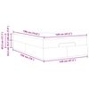 vidaXL Bedframe met matras met matras 2 pcs Lichtgrijs Stof