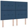 vidaXL Bedframe met hoofdeinde Blauw 140 x 190 cm Stof