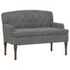 vidaXL Loungebank met knopencomfort Donkergrijs 111 x 65 x 79 cm