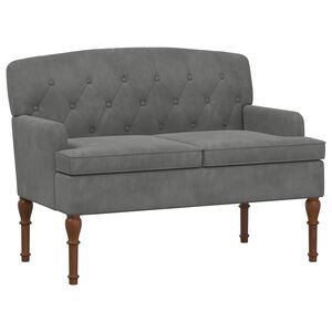 vidaXL Loungebank met knopencomfort Donkergrijs 111 x 65 x 79 cm