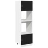 vidaXL Hangkast Zwart Eiken 60 x 57 x 207 cm Bewerkt hout