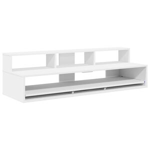vidaXL studiobureau Wit 152 x 42,5 x 36 cm Bewerkt hout