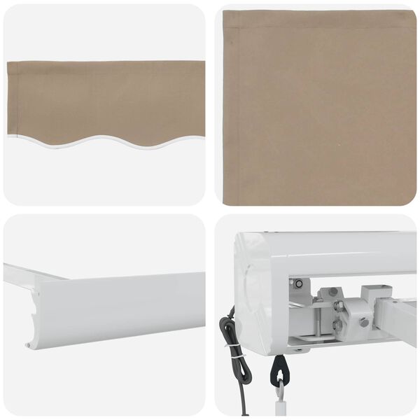 vidaXL Markies Beige 350 x 250 x 165 cm Polyester en Aluminium